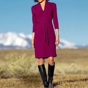 Patagonia 3/4 sleeve V-neck dress small